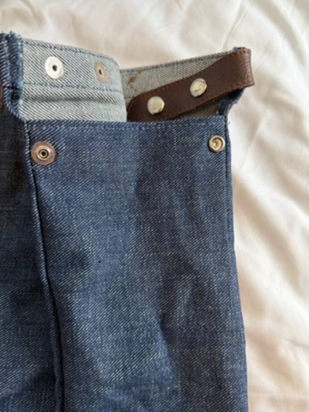 GREAT SOLES Amala Blue Denim Tote Bag XL NWT - Picture 5 of 11